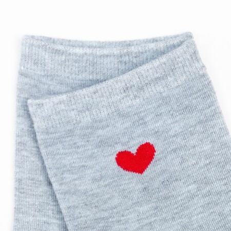 Women's socks "Red Heart", gray color, rr 36-40-2