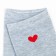 Women's socks "Red Heart", gray color, rr 36-40