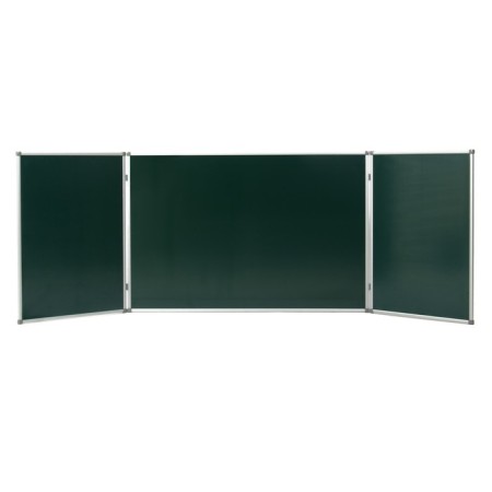 Cretaceous board/magnetic marker 300*100/100*75*2 calligrata, three-section, in alumino frames