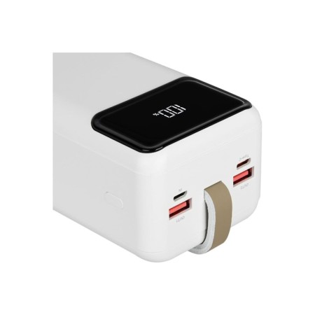 External battery TFN Porta LCD PD, 40,000 mAh, 2 USB, Type-C, MicroUSB, white-5