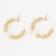 Ground-shaft earrings “environment” of clusters, color gold, d = 5.7