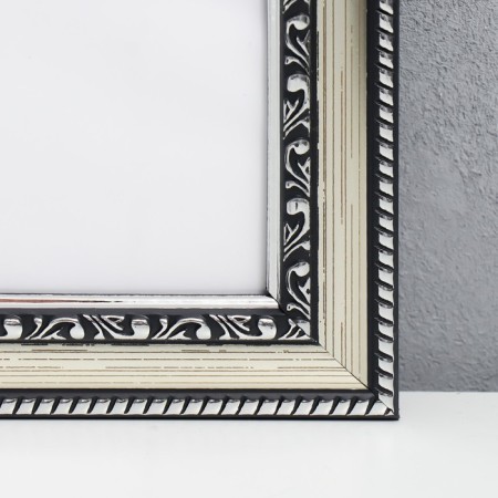 Photo frame Plastic "Mira" 50x70 cm 644821-20, silver (plastic screen)-1