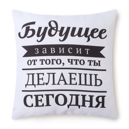 Decorative Ethel Pillow "Future" 40x40 cm, Gabardin, 100% p/e