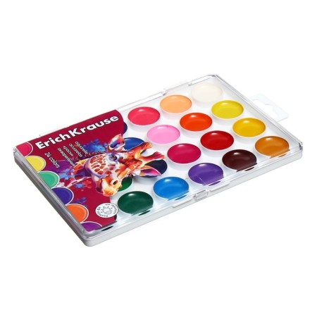 Watercolor 24 Colors Erichkrause "Safari", with UV brightness protection, in the box-1
