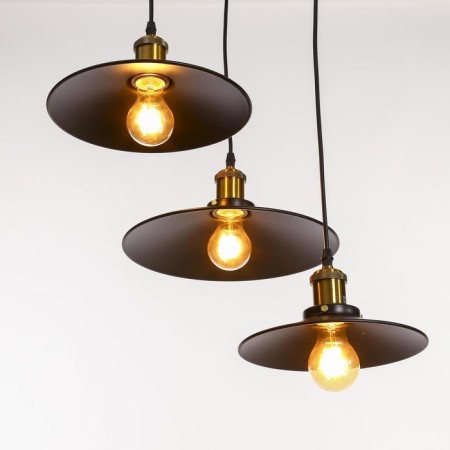 Bayerlux chandelier "Quake" 3x40W black E27 30x30x10 cm-2