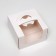 Bearbox under the bento-port with a window, white, 15.5 x 15.5 x 10 cm