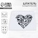 Confectionery spatula plastic "Heart", 9.2 x 0.2 x13 cm