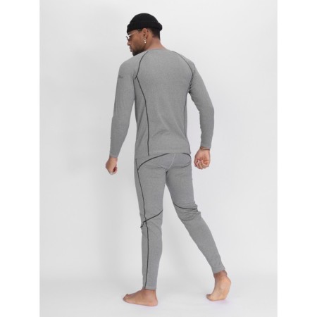Thermal underwear is male, size 50-52, the color is light gray-10