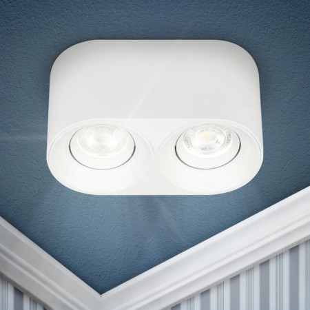 Lamp OL25-2 WH MR16/GU5.3, White, 2x11W 18.6x9.8x9.6 cm