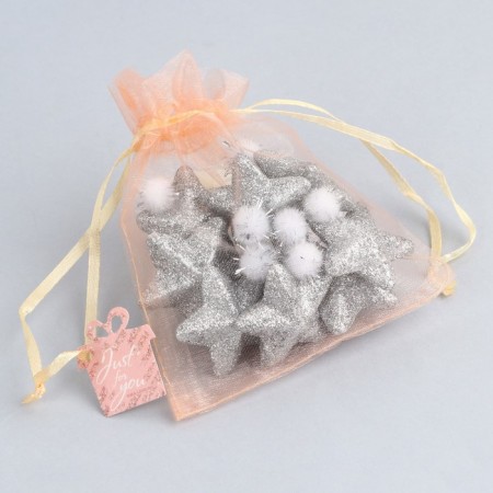 Orange Gift Organza “for you”, with a nameplate, 10 x 12 cm +/- 1.5 cm-2