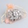 Orange Gift Organza “for you”, with a nameplate, 10 x 12 cm +/- 1.5 cm
