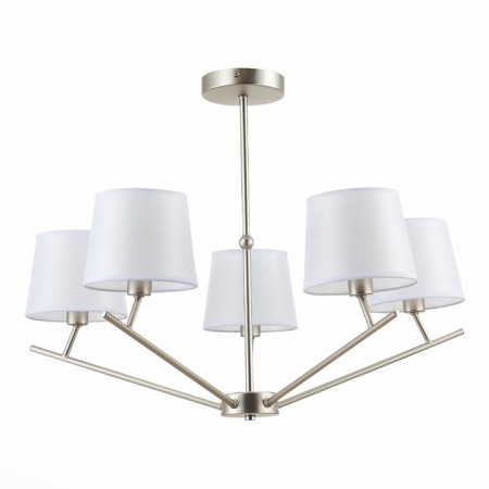 Ceiling EVOLUCE lamp. Sle300102-05. Denice. 5x40 watts, E14, 66x66x49 cm, Nickel color-5