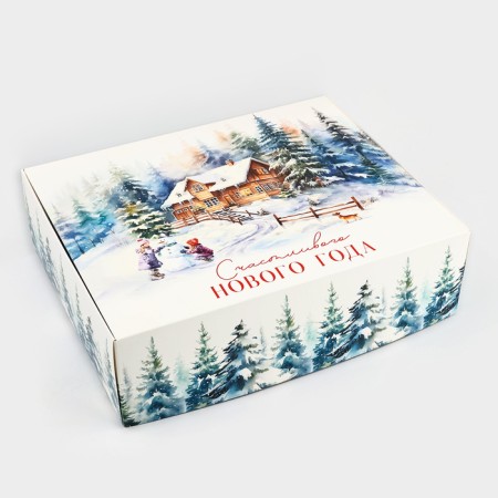 Folding box "Happy New Year", 31 x 24.5 x9 cm, New Year-2