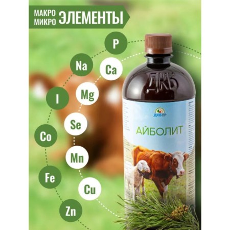 Additive with coniferous concentrate, for feed, 900 ml, Aibolit-2