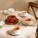 Tea service SL Home "Garda", 12 items: 6 cups 200 ml, 6 saucer d = 15 cm, white color