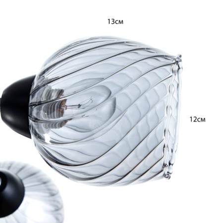 Kirien chandelier 6he27 40W black-chromium 70x70x27 cm Bayerlux-5