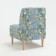 Armchair "Ado" Mikrelyur lemons, light gray