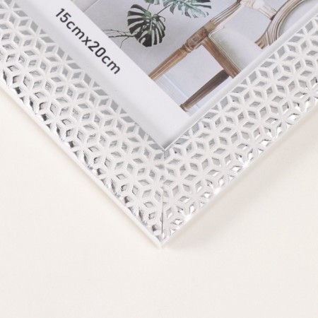 Photo frame plastic 15x20 cm "Silver Crystals" White 1.3x19.4x24.4 cm-2