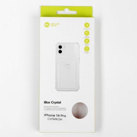 Ibox Crystal case for the iPhone 14 Pro phone, silicone, cardholder, transparent-4