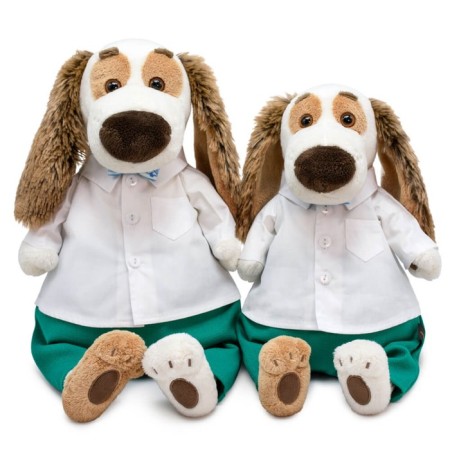 Soft toy "Bartolome", in a snow -white shirt, 27 cm-3