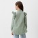 Blouse for girls minku olive color, height 152 cm