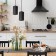 Ceiling light Feron ML1748, IP20, GU10, 35 W, 60x60x280 mm, black color