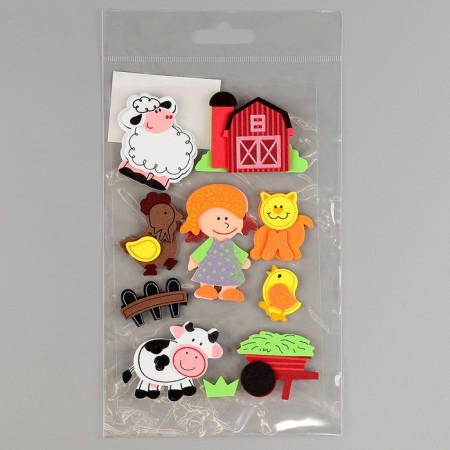A set of stickers from EVA "Farm", 10 pcs.-4