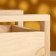 Kashpo wooden with handles 14.5x14.5x10 cm natural