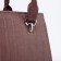 Women's bag El Masta with a zipper, outer pocket, long belt, coffee
