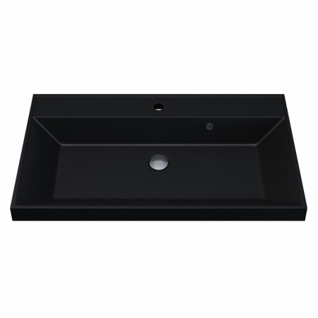 Sink uperwood Classic Quartz 80 cm, quartz, black matte, space-4