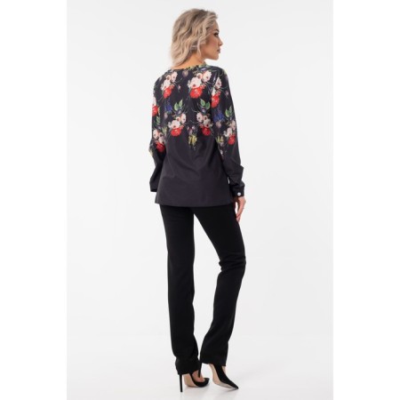 Female blouse, size 46, black color-12