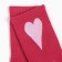 Women's socks, pink/heart, size 25-27