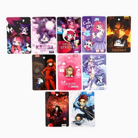 Wooden icons "Anime" in Shokobok, 20 pcs-7