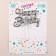 Topper "Happy Birthday", silver color
