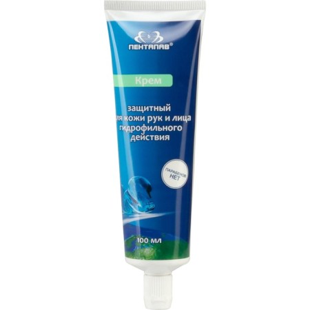 Protective cream for the skin of the hands and faces of the hydrophilic effect, 100 ml