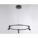 Suspended controlled LED lamp Ambrella Light, Linetech, FL5293, LED, 54 W, 4050LUM, 3000-6400K, black color black