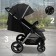 Walking stroller Sweet Baby Compatto, Silver Black color