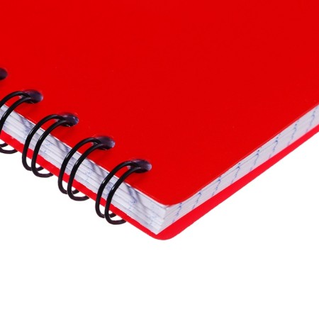 Notebook A6 (120 x 146 mm), 60 sheets in the cage on the crest Erichkrause "Classic", plastic cover, offset unit, white 100%, mix-15