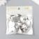 Decor for creativity Plastic "Rhubates heart. Transparent" set of 30 pcs 2.5x2.5 cm