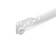 Roller guides 500 mm, white color