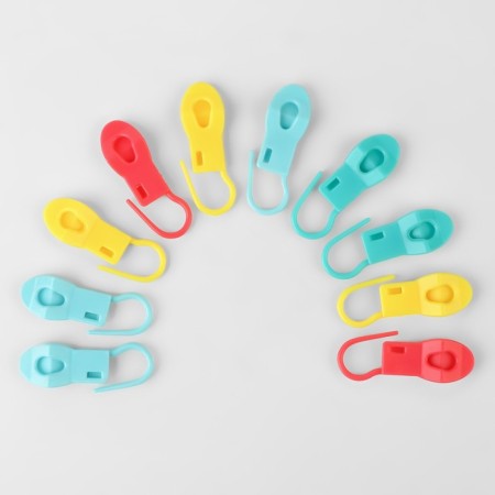 A set of markers for loops, with a holder, 4.5 cm, 10 pcs, color mix-3