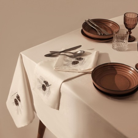 Set of napkins with embroidery SL Home "New Year" 40x40cm-2 pcs., Len 100%-4