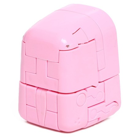 Robot hours “Puppy”, transformed into the alarm, works from batteries, color pink-6