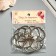 Rings for creativity (photo albums) "silver" int. D = 3.7 cm external. D = 4.3 cm nr 10 pcs