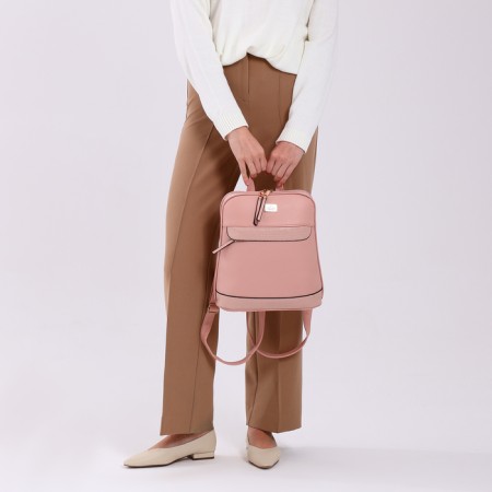 City backpack on lightning, pink color-4