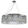 Suspended Indigo lamp, 12029/12p Chrome. 12x40W, e14, 800x800x255/1255 mm, transparent color
