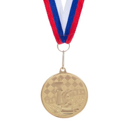 Medal thematic "chess", gold, d = 4 cm-2
