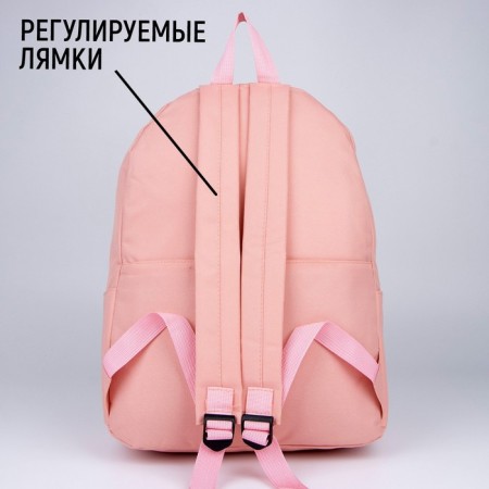 School backpack nazamok, 40x28x13 cm, pink color-3