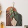 Decorative wood hooks "Abstraction. Flower in a vase" 1.5x19.2x23.3 cm