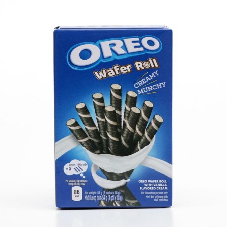 Cookies Oreo Wafer Roll Vanilla, 54 g-1